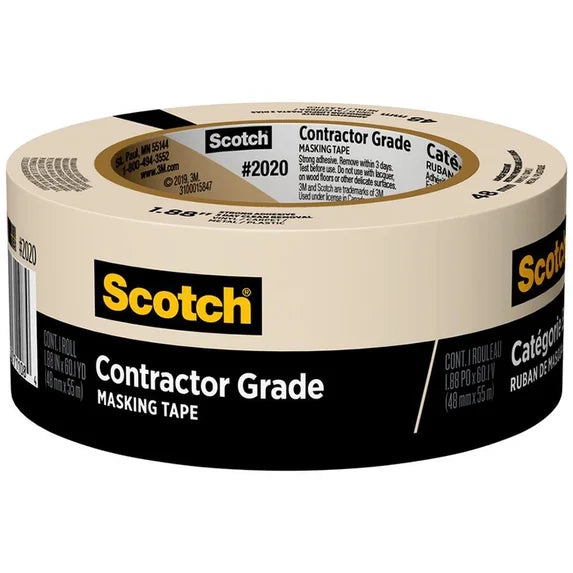 Scotch 0.94" x 60 Yard Tan Masking Tape