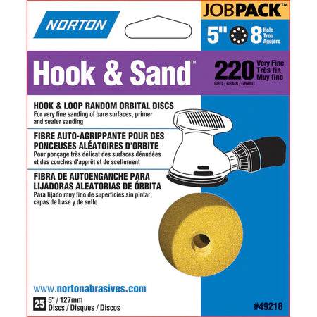 5 IN HOOK & SND 8 HOLE  220 25 PK NORTON