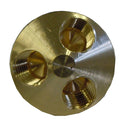 3 WAY AIR MANIFOLD BRASS