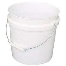 PLASTIC PAIL 2 GAL WHT