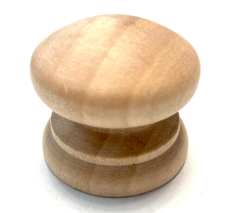 Wooden Knob with Base