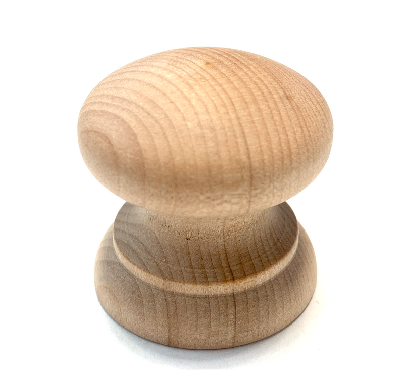 Wooden Knob with Base