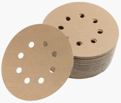 MIRKA 5" GRIP GOLD DISC- VACUUM SANDING DISC - 8 HOLES - 50 PCS.